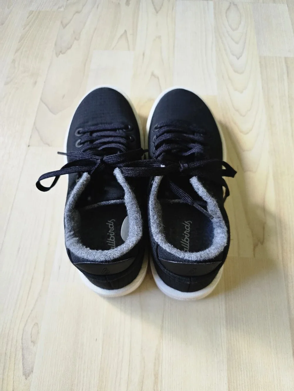 Allbirds Wool Piper Black Sneakers Size 6